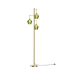 Vintora VF301 gold pole with green glass shades